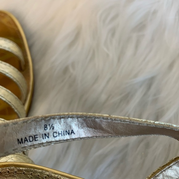 Sam & Libby Metallic Strappy Sandals - Picture 7 of 7